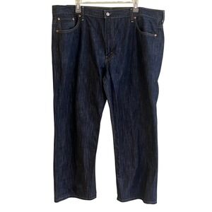 Levis Strauss Men's Dark 569 Denim Jeans Loose Straight‎ Fit 42 x 28
